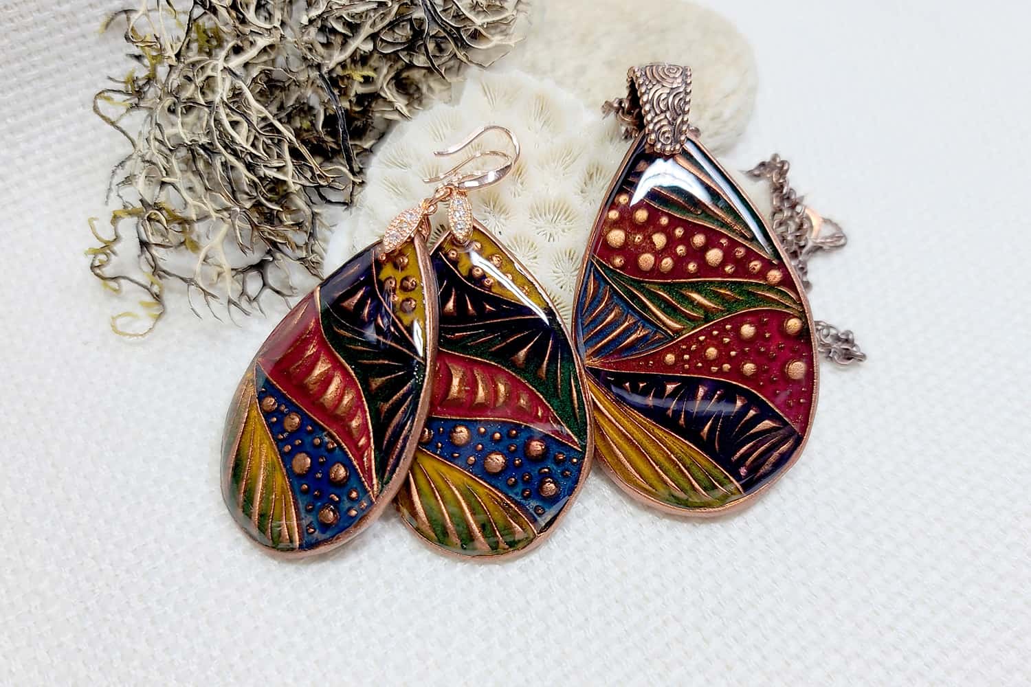 "Colorful Doodle" Earrings (24146)