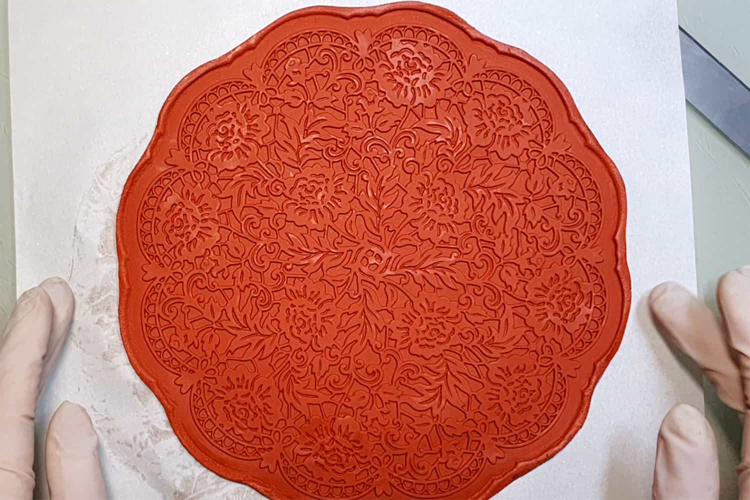 Large Round Lace Silicone Texture (25518)