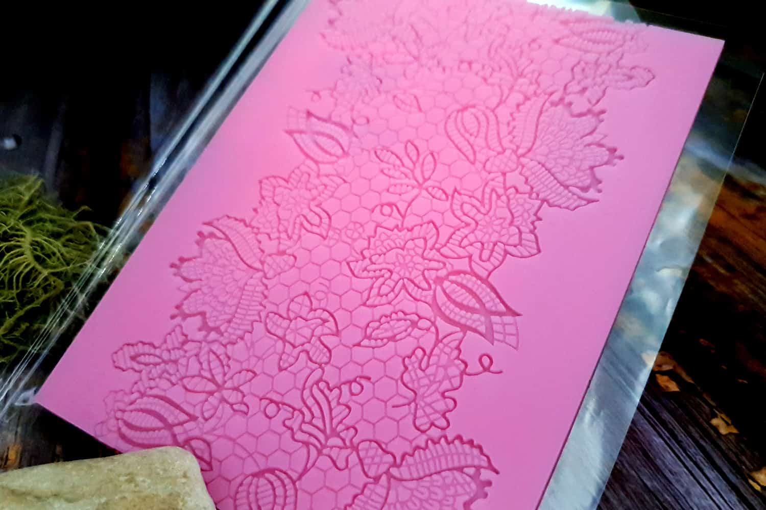 Flowers and Honey Lace Silicone Texture (25572)