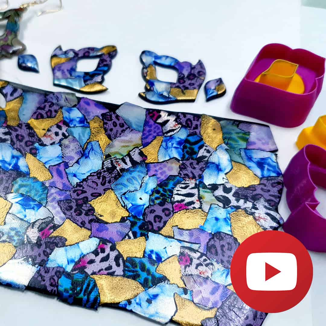 How to make polymer clay colorful veneer (25985)