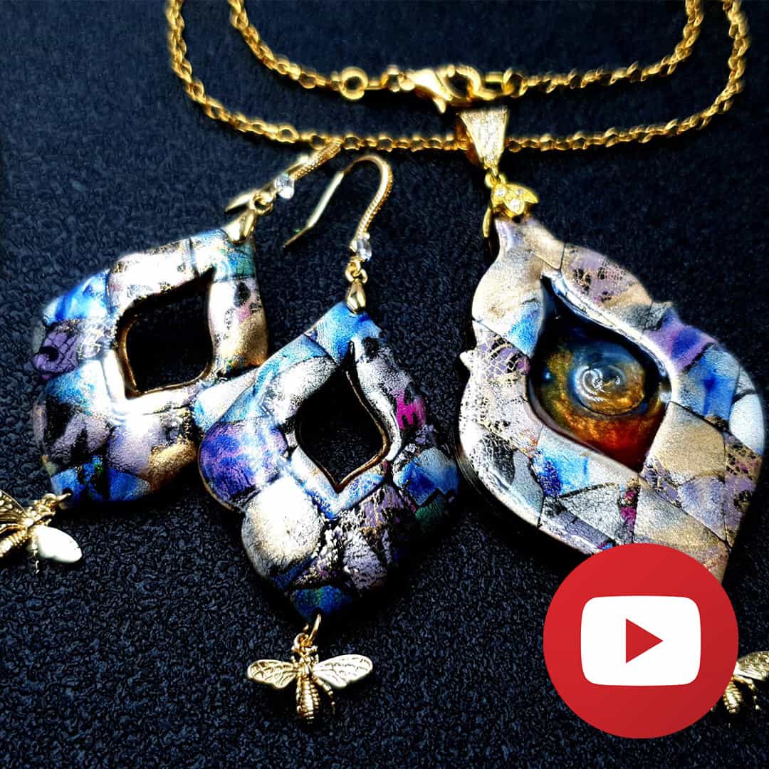 How to make colorful patchwork jewelry set #25974