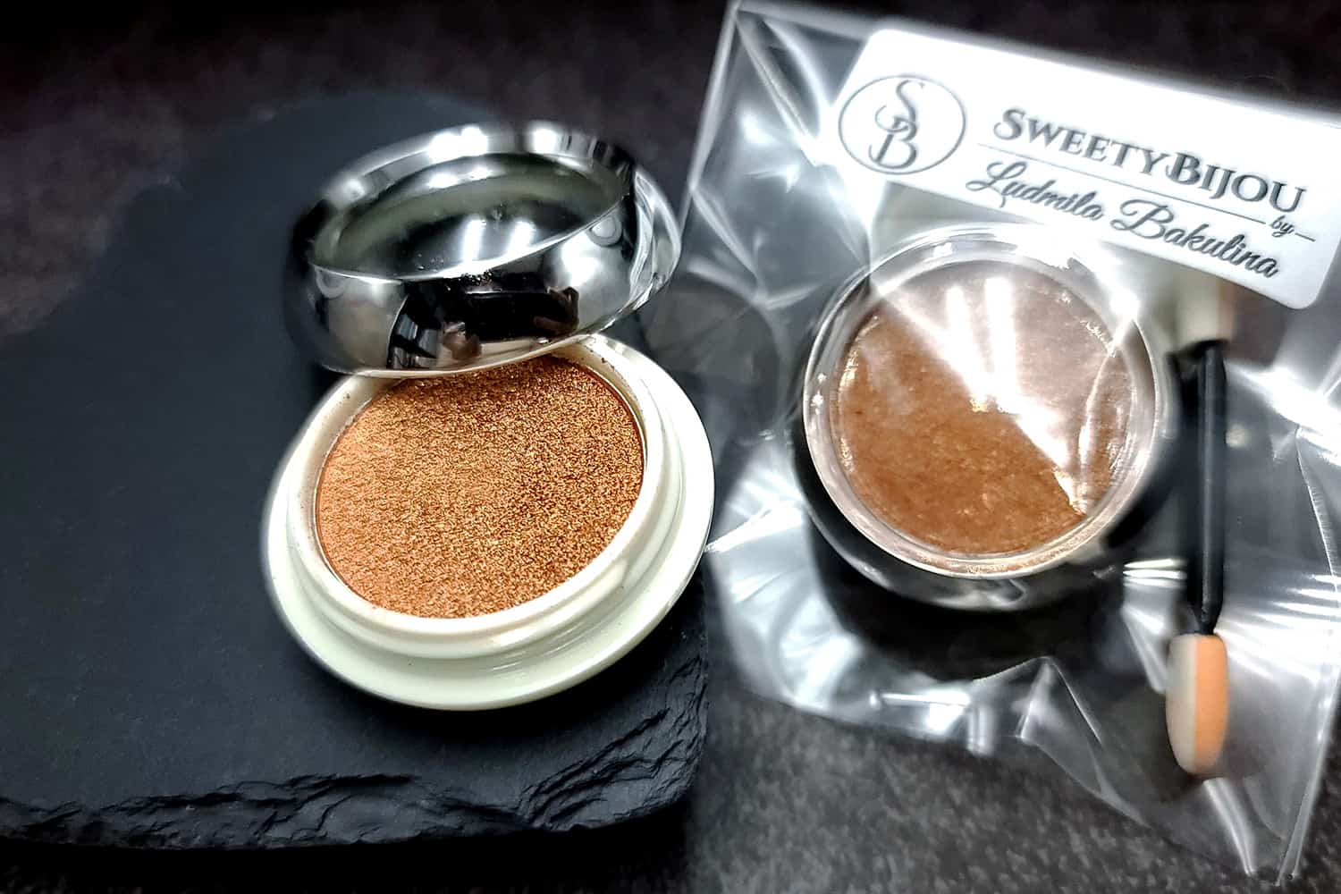Solid copper powder with metal+chrome effect pigment (27351)