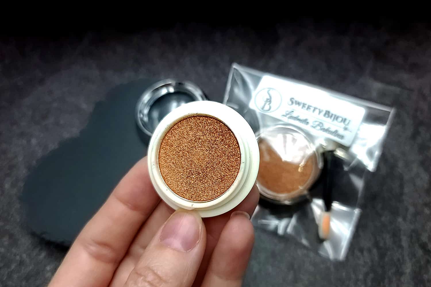 Solid copper powder with metal+chrome effect pigment (27361)