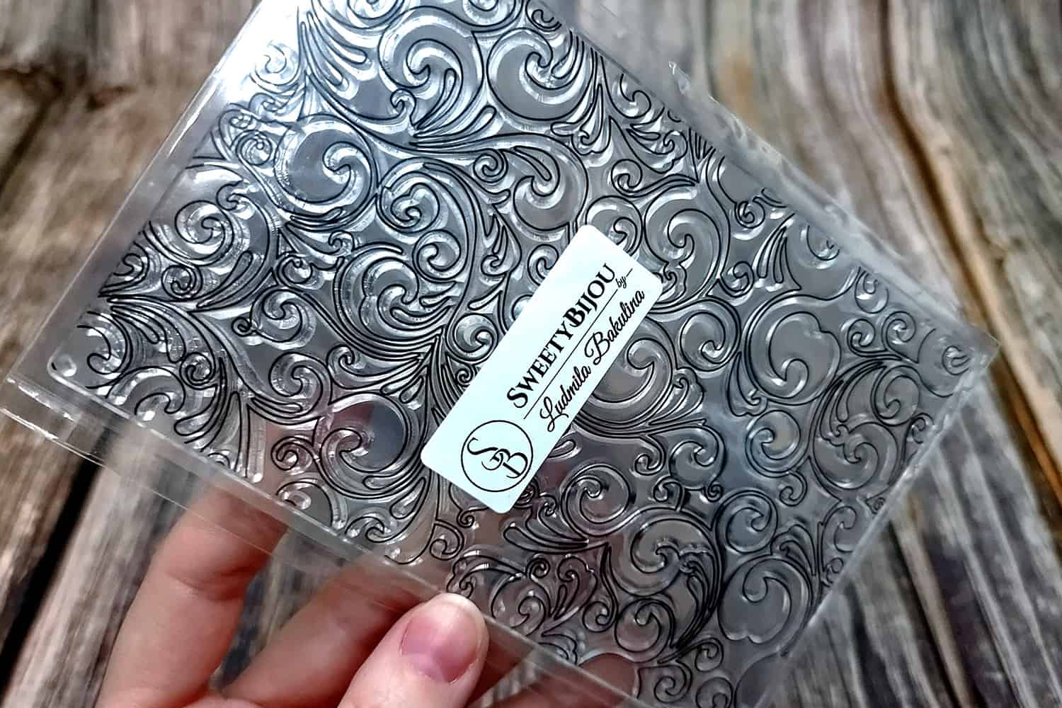 Floral Pattern Transparent Clear Silicone Stamp #27379
