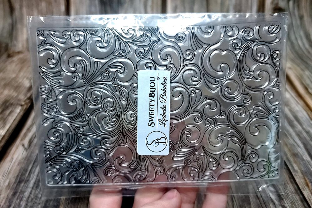 Floral Pattern Transparent Clear Silicone Stamp (27382)