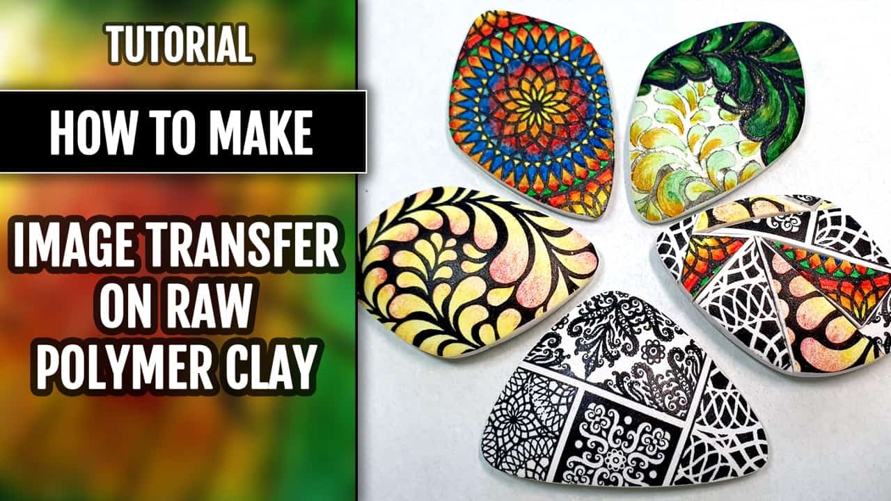 How to make image transfer on raw polymer clay #168795