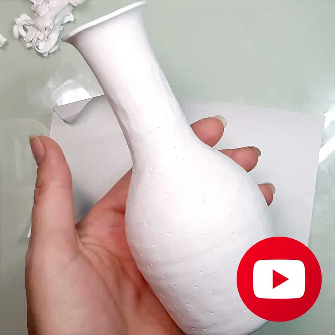 How to make base for vase with polymer clay (26997)