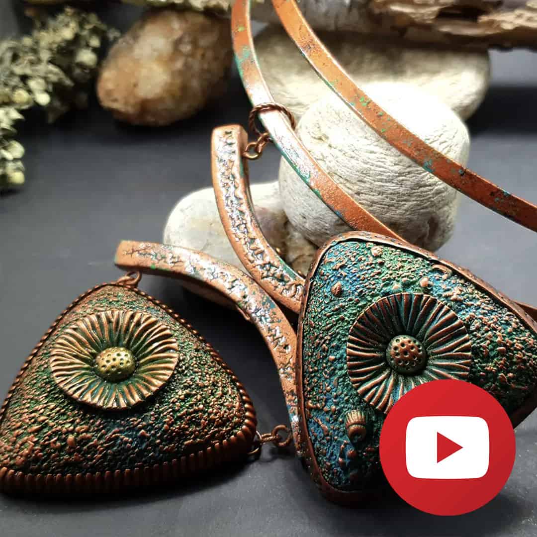 How to make beads for pendant with sand pattern (26258)