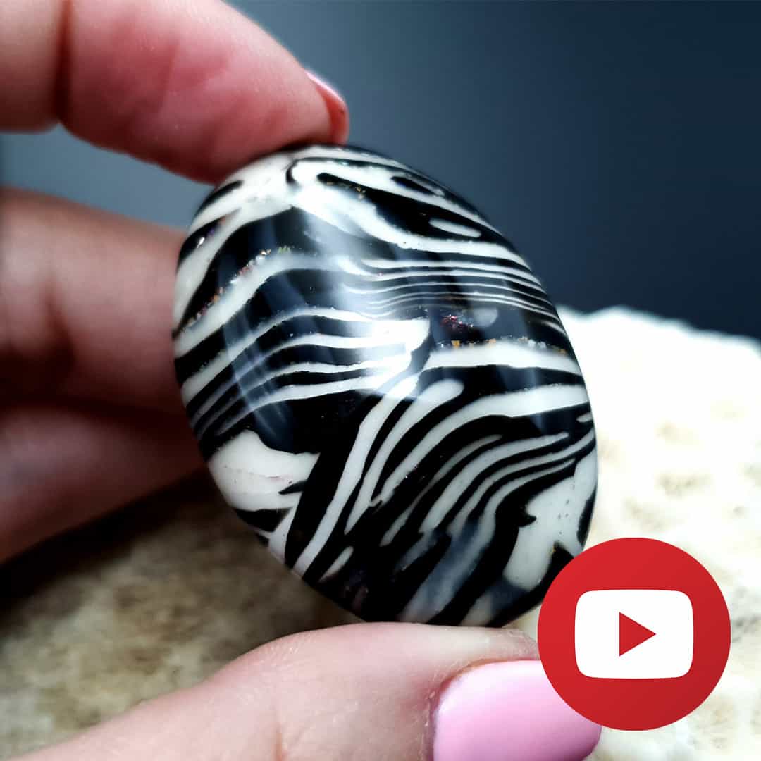How to make faux zebra jasper stone (26213)