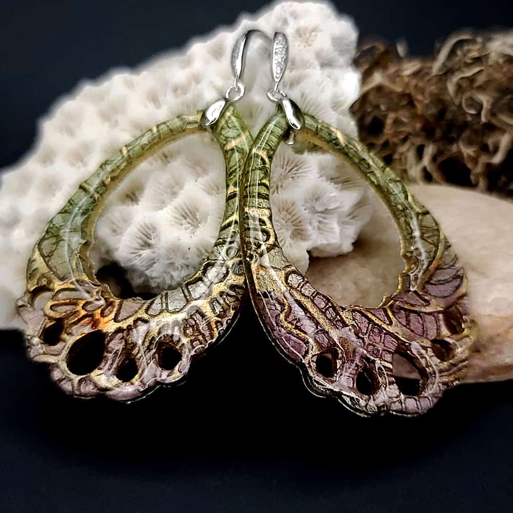Romantic Earrings "Tender Lace" (28794)