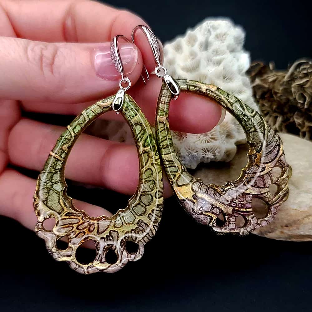 Romantic Earrings "Tender Lace" (28804)