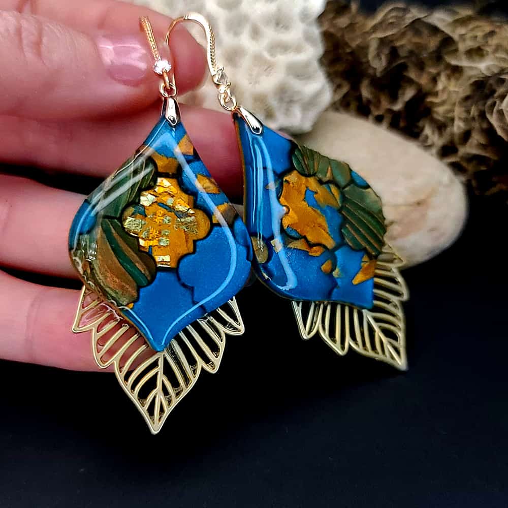 Romantic Earrings "Moroccan Mosaic" (28820)