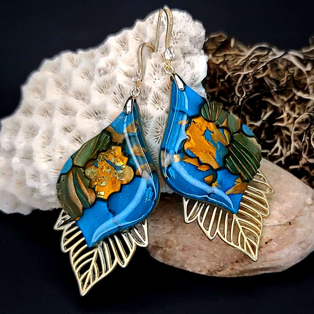 Romantic Earrings "Moroccan Mosaic" (28828)