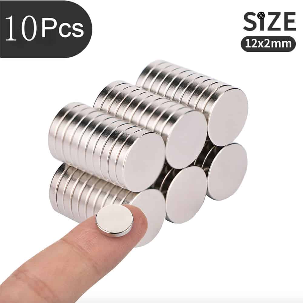 10 Strong Magnets for Jewelry - 12x2mm (36298)
