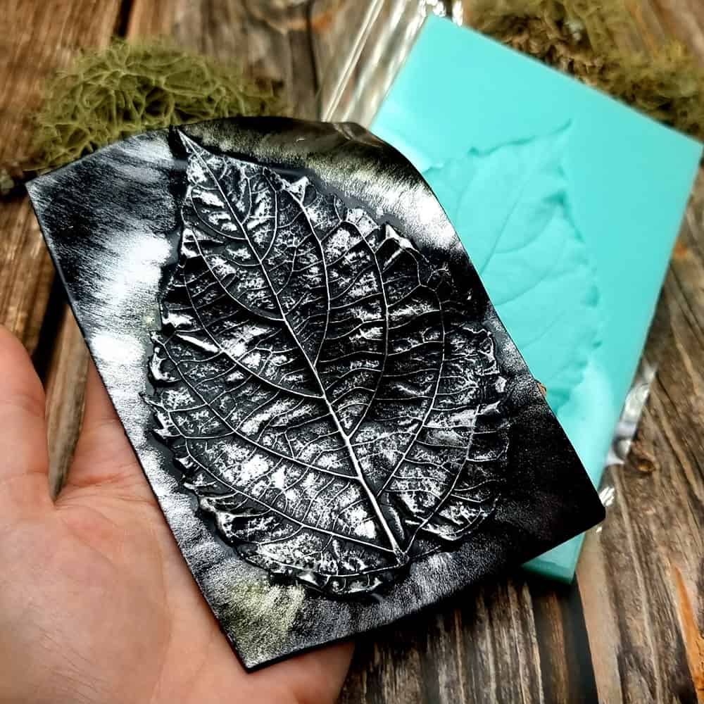 Large Leaf Pattern - Handmade real leaf texture-mold #2 (36075)