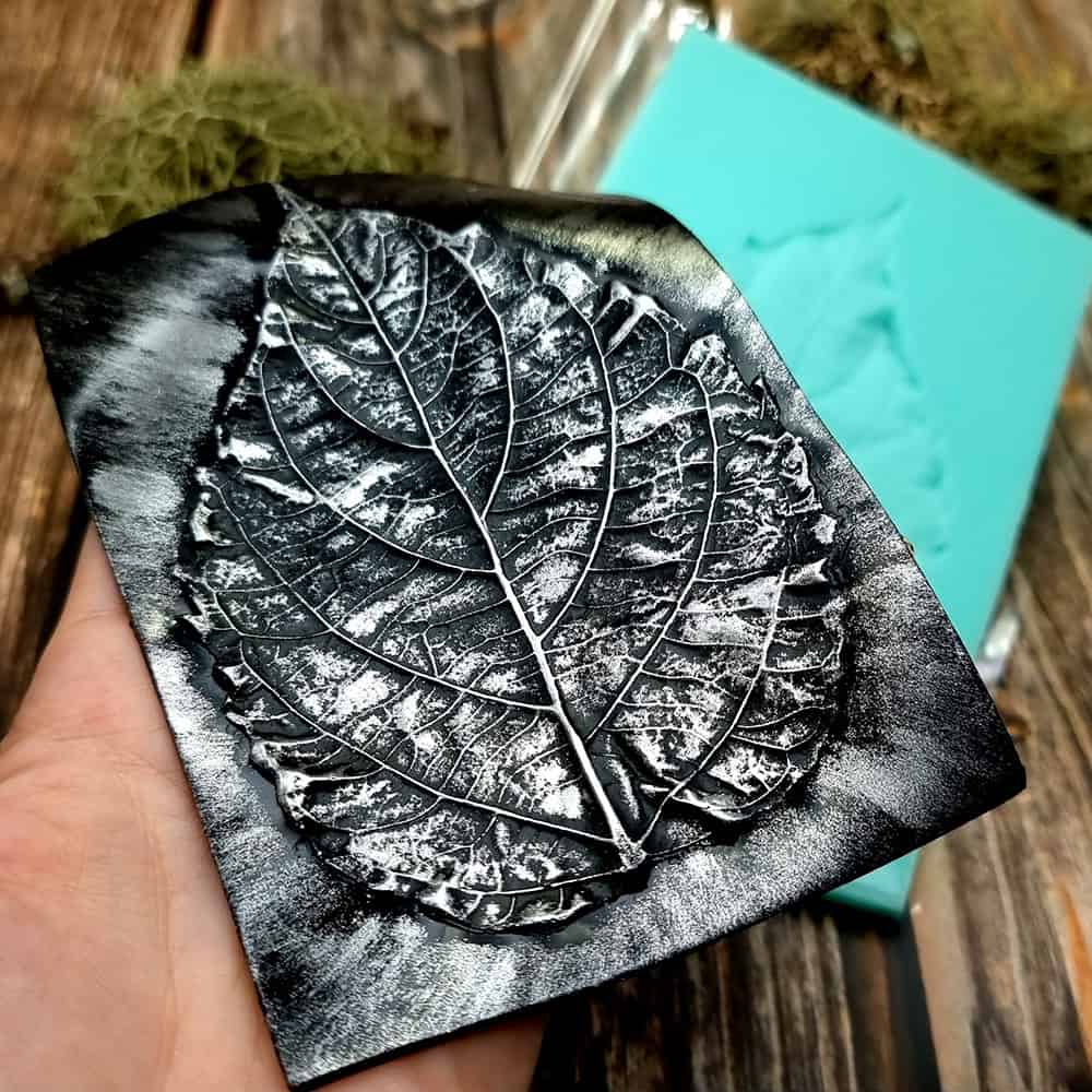 Large Leaf Pattern - Handmade real leaf texture-mold #2 #36082
