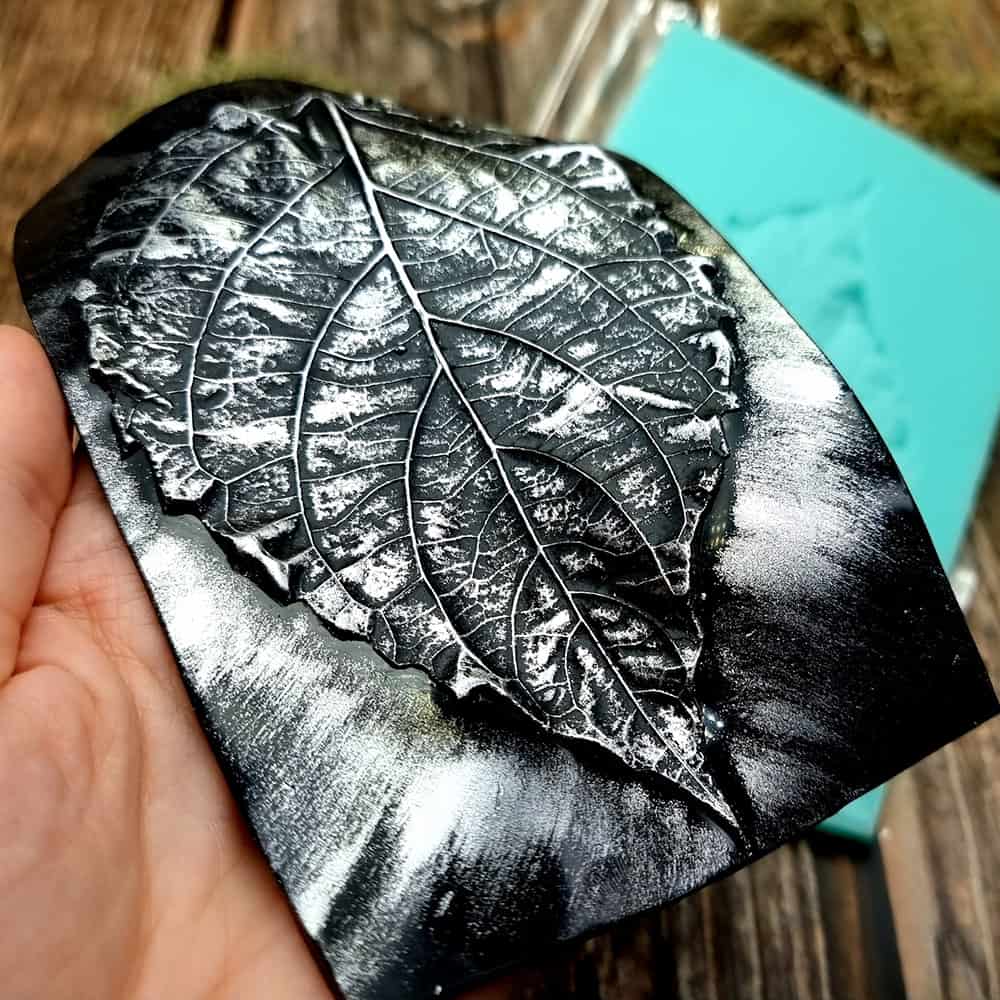 Large Leaf Pattern - Handmade real leaf texture-mold #2 (36093)