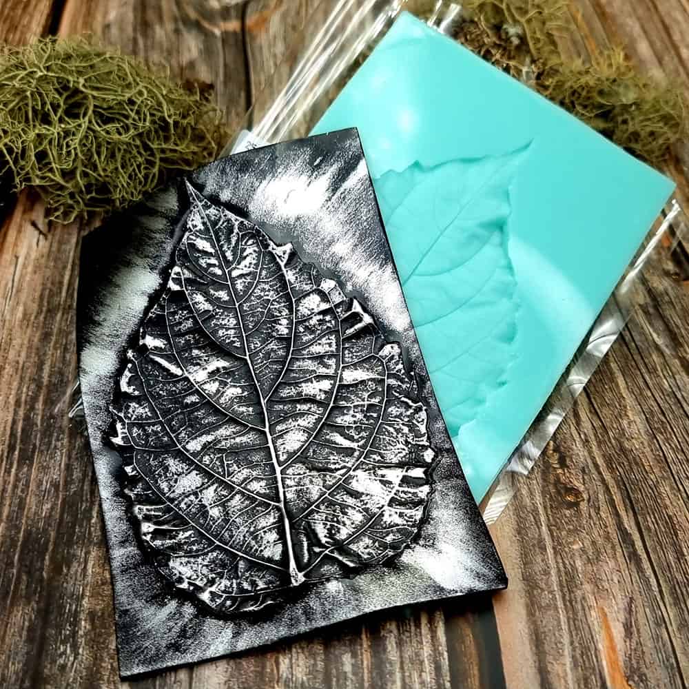 Large Leaf Pattern - Handmade real leaf texture-mold #2 (36096)