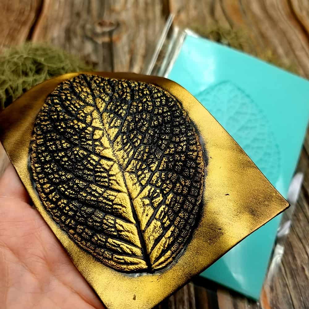 Large Leaf Pattern - Handmade real leaf texture-mold #3 (36087)