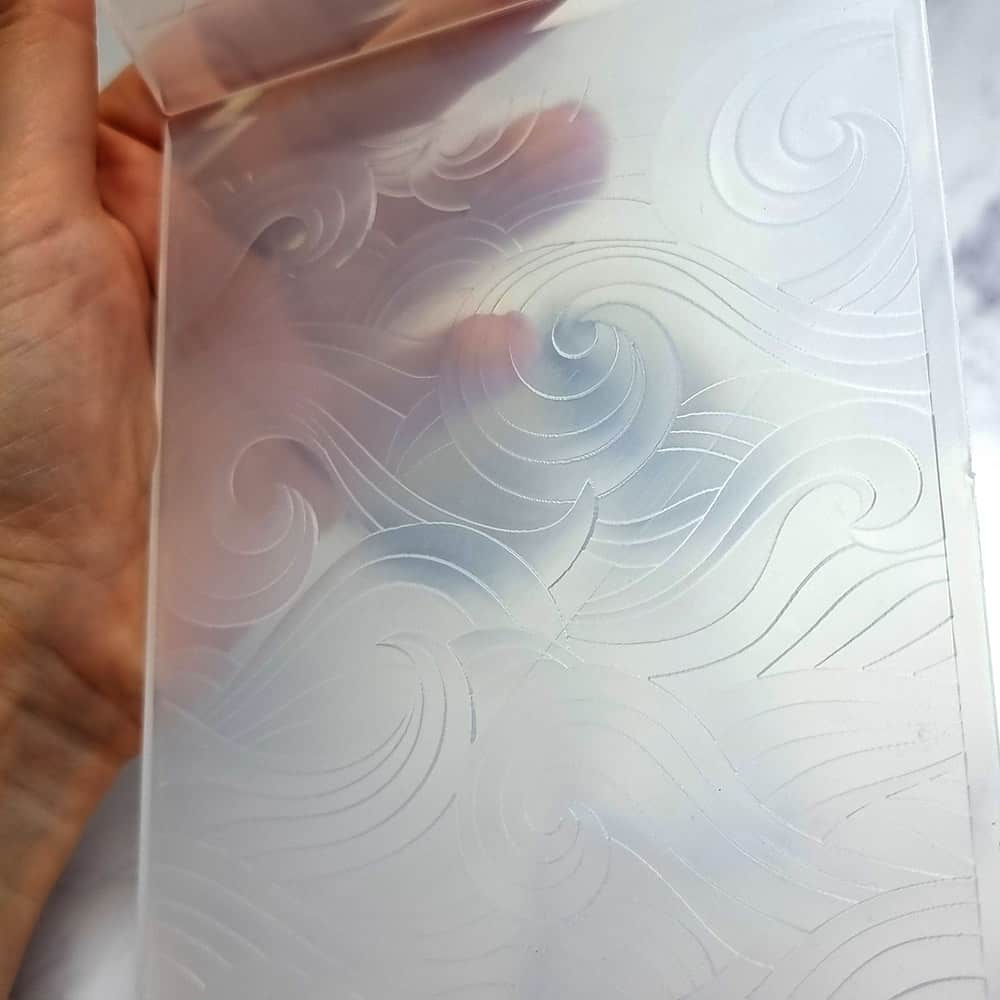 Plastic Folder Texture "Perfect Waves" (39942)