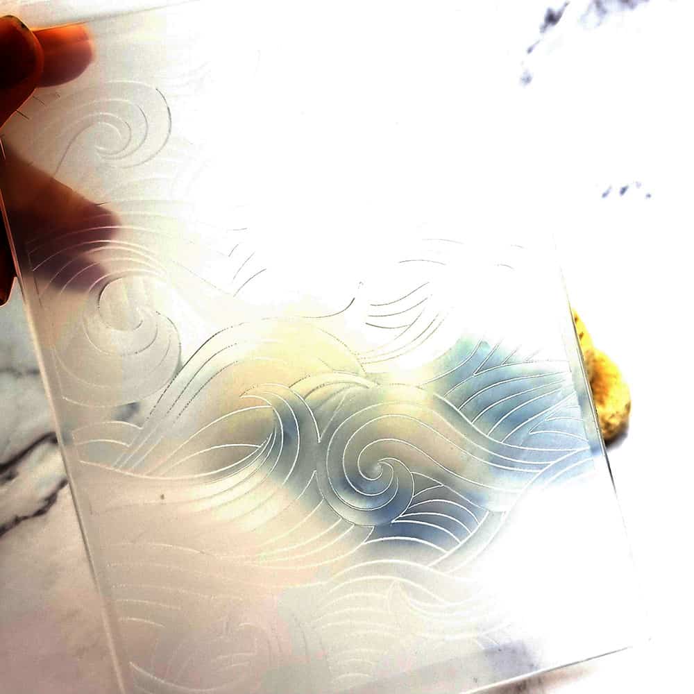 Plastic Folder Texture "Perfect Waves" (39945)