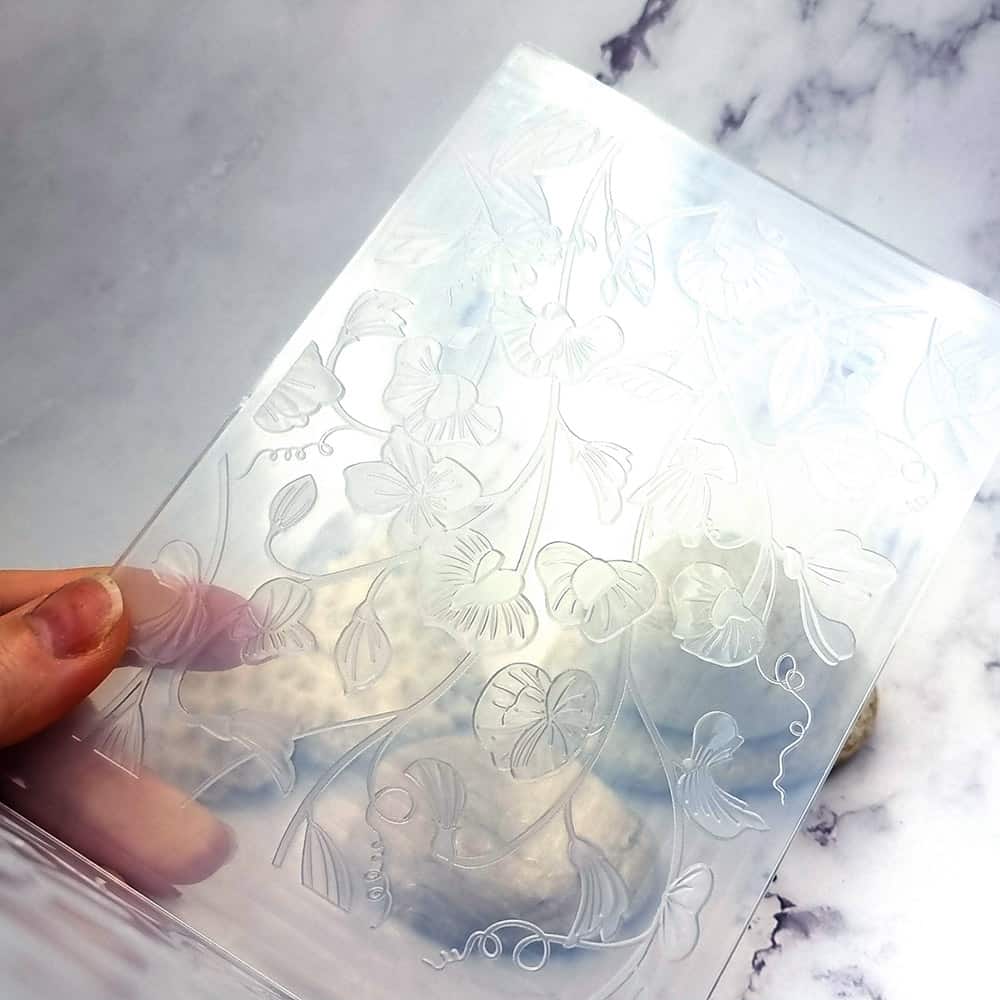 Plastic Folder Texture "Sweet Peas" (39963)