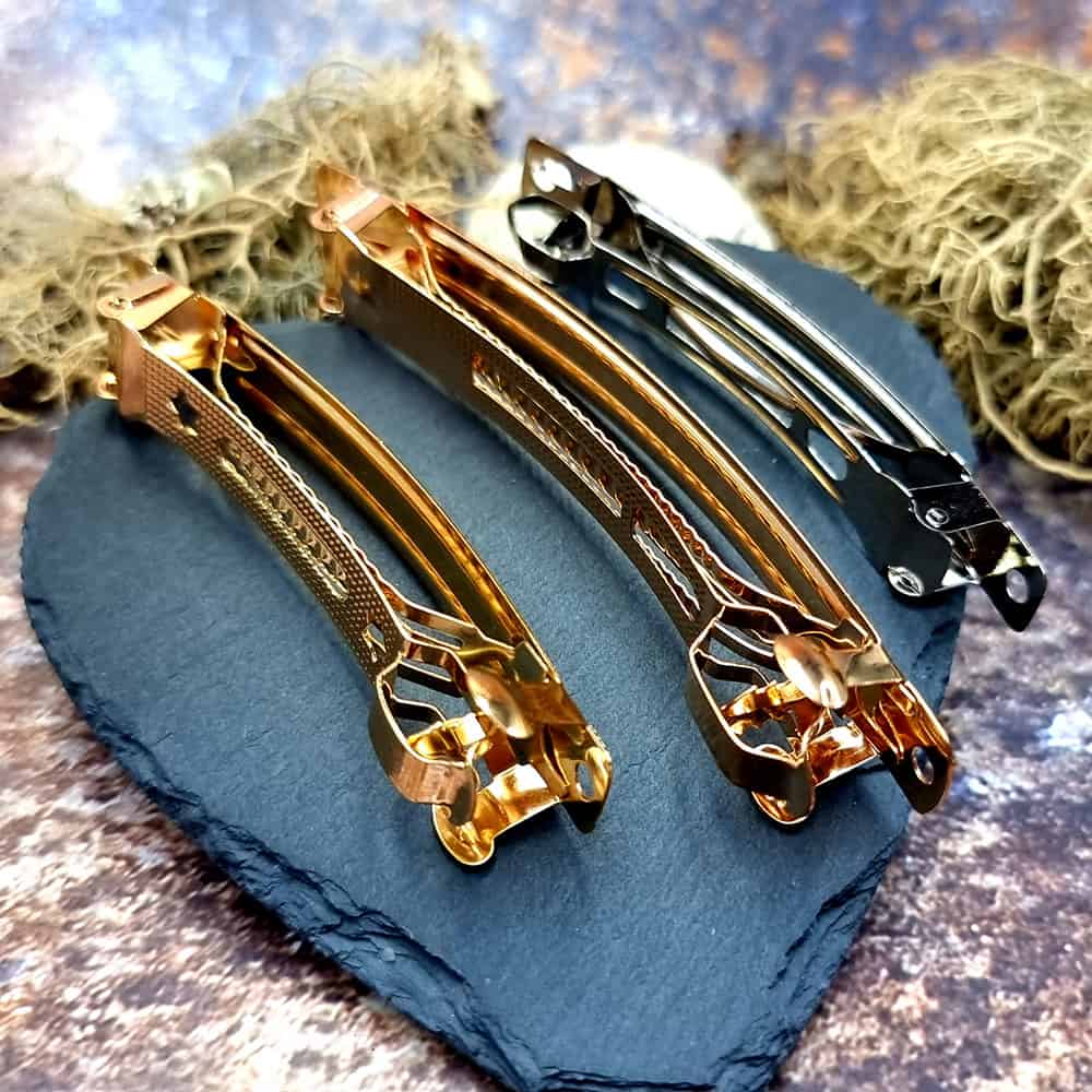 High quality hair clips: golden, rose gold, silver (41399)