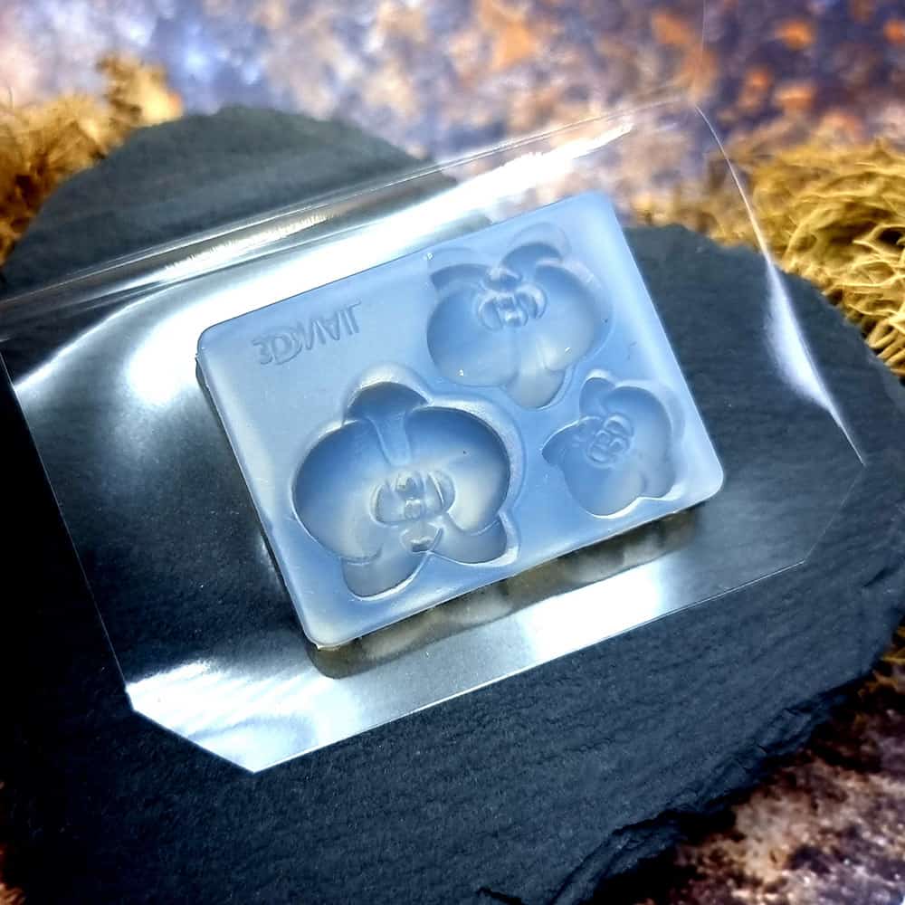 Orchid Flowers - Clear Silicone mold #41452