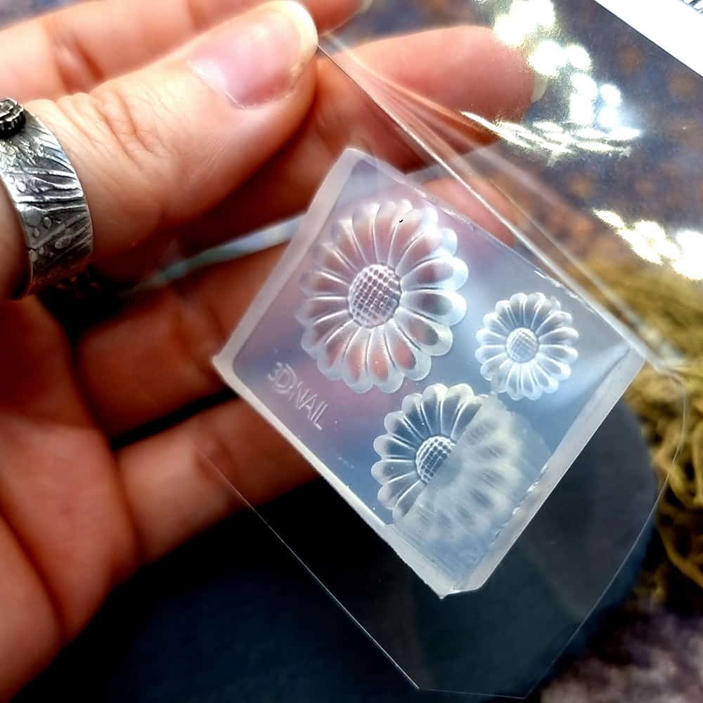 Chamomile Flowers - Clear Silicone mold (41476)