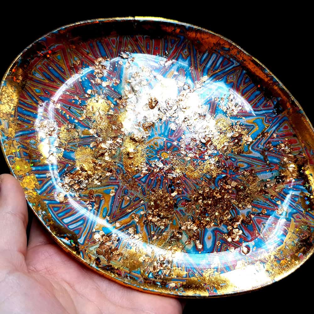 Amazing polymer clay ring dish (42295)