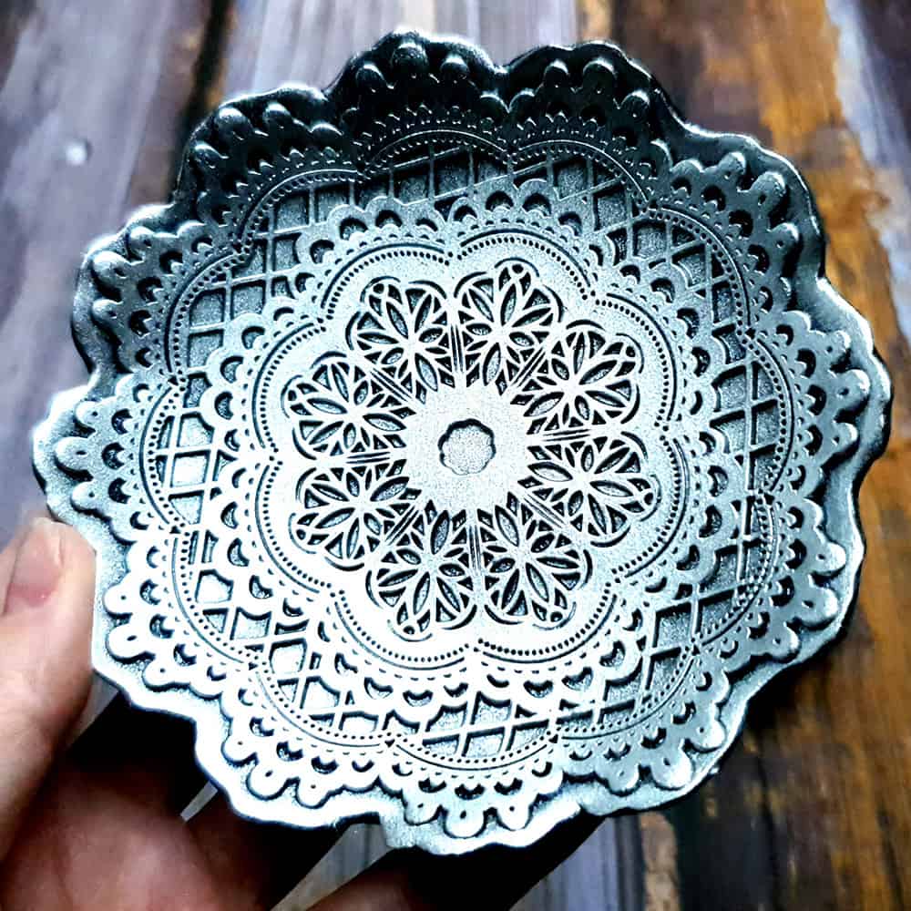 Silver color small ring dish (42305)