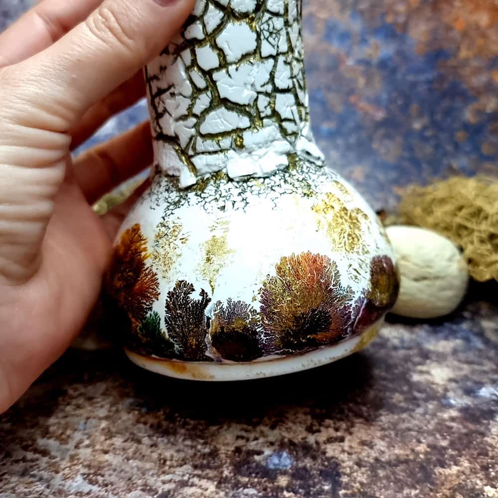 Polymer clay Vase with Corals (42235)