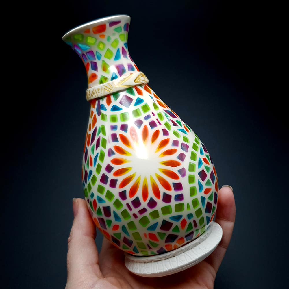 Transparent Vase Candle Holder (42236)