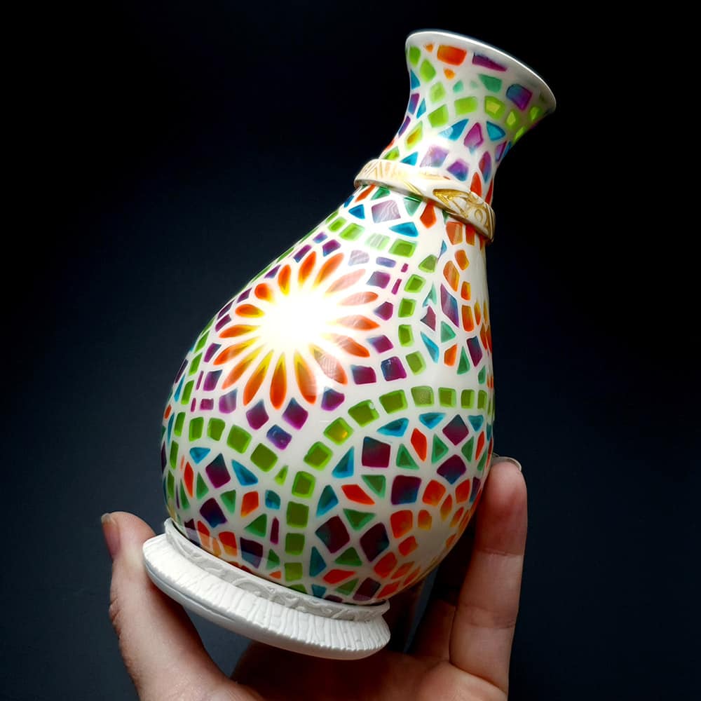 Transparent Vase Candle Holder (42241)
