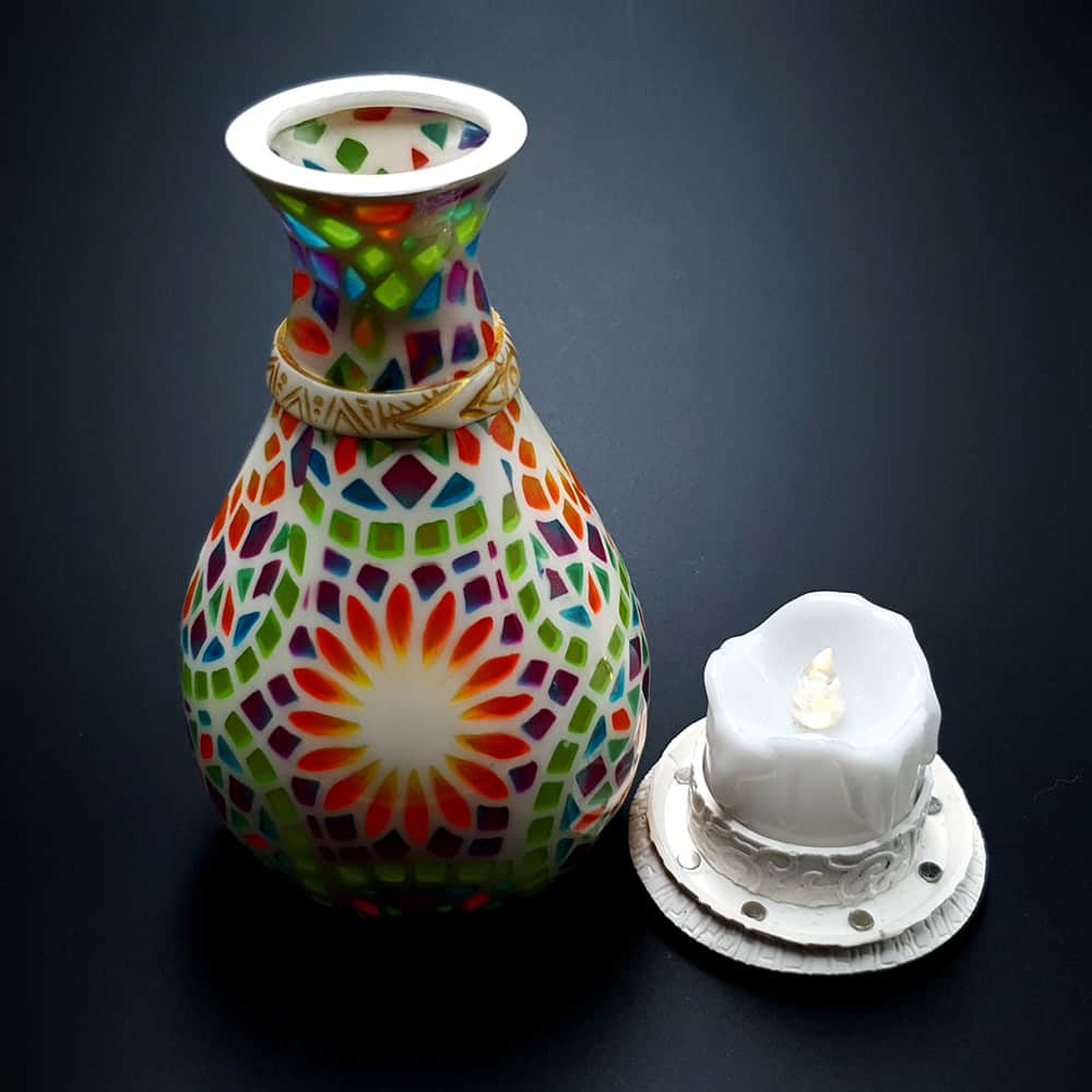 Transparent Vase Candle Holder (42245)