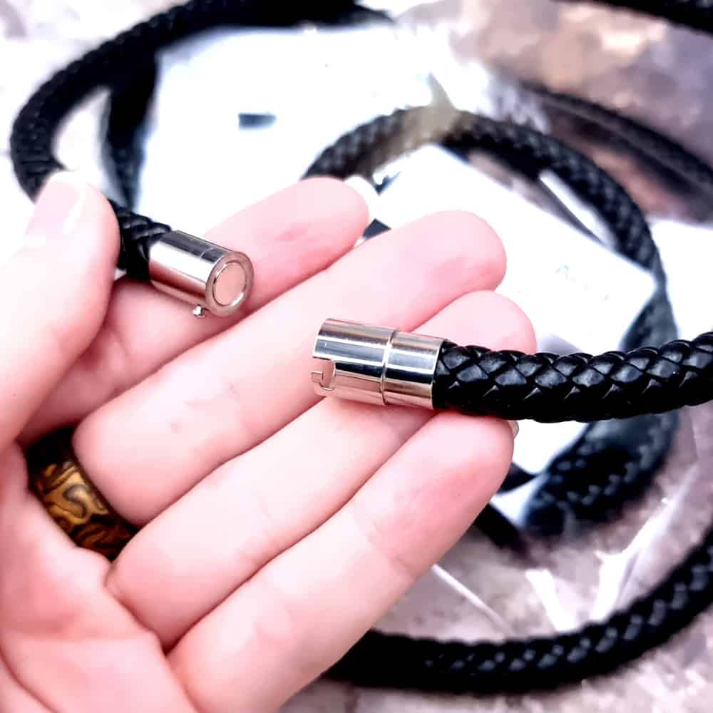 High Quality 8mm Black Necklace Choker 41cm/16" (49082)