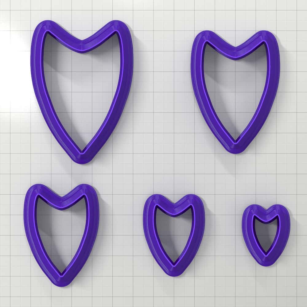SHIELD#1 - Set of 5 Polymer Clay Cutters (50850)