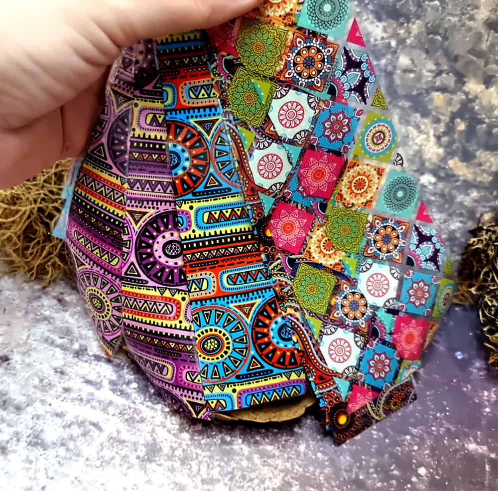 10 colorful Transfer Foils "Hippie style textile 5" (52700)