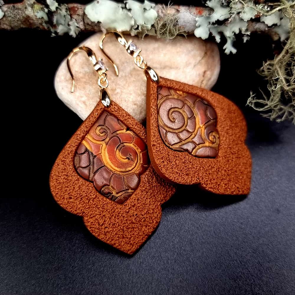 Polymer clay Earrings "Moroccans Nights" #148047
