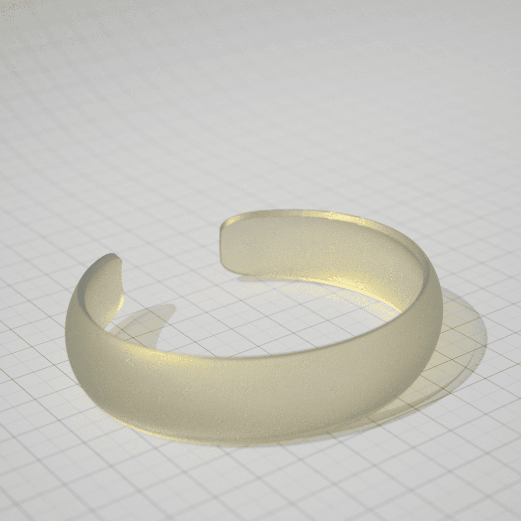 Convex bracelet baking blank - width 20mm (147145)