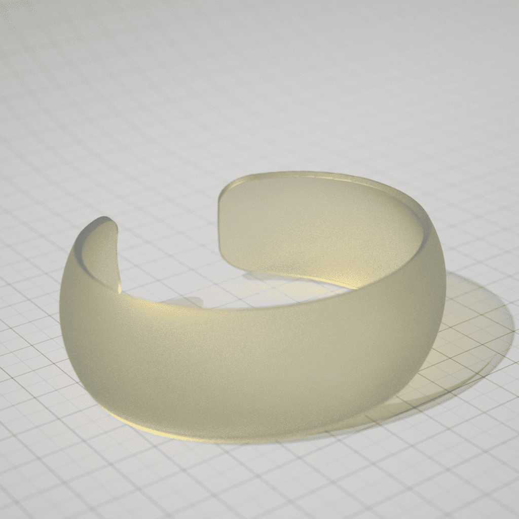 Convex bracelet baking blank - width 30mm (147144)
