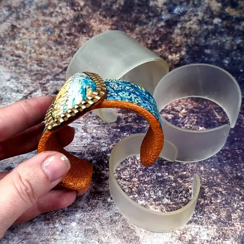 Convex bracelet baking blank - width 30mm (147372)