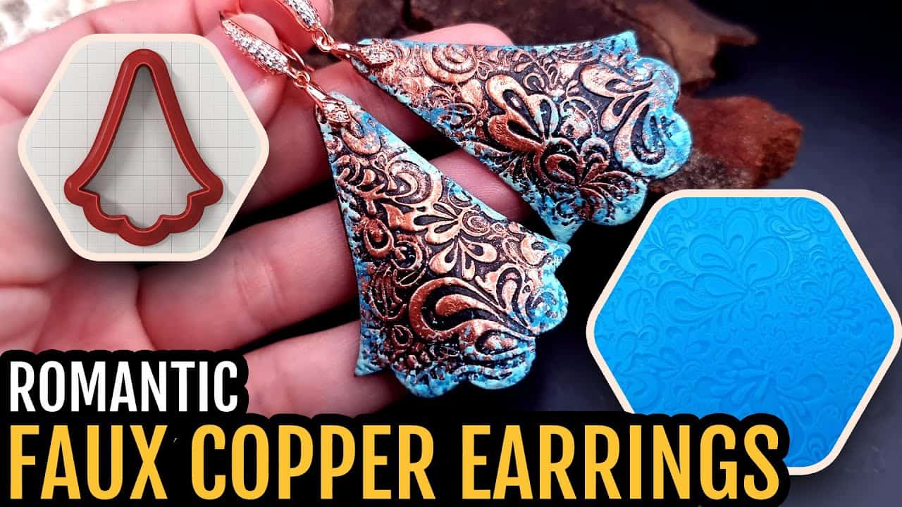 Romantic Faux Copper Earrings