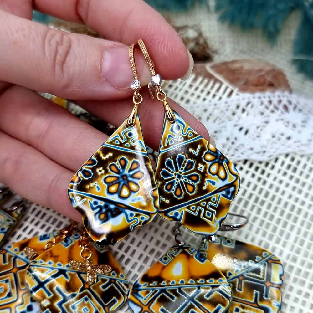 Ukrainian Motifs Earrings #5 (170999)