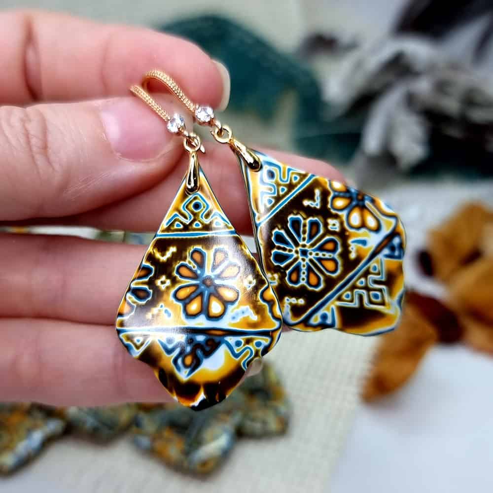 Ukrainian Motifs Earrings #5 (171010)
