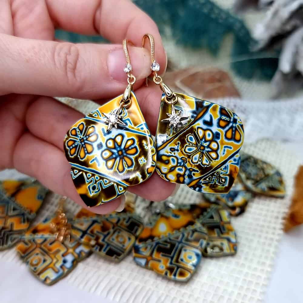 Ukrainian Motifs Earrings #11 (171045)