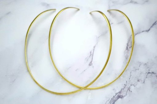 2 Pieces Of Golden Metal Necklaces For Pendant (25313)
