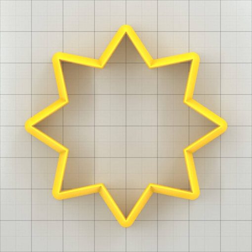 Star 8-Pointed - Set of 11 Polymer Clay Cutters (29572)