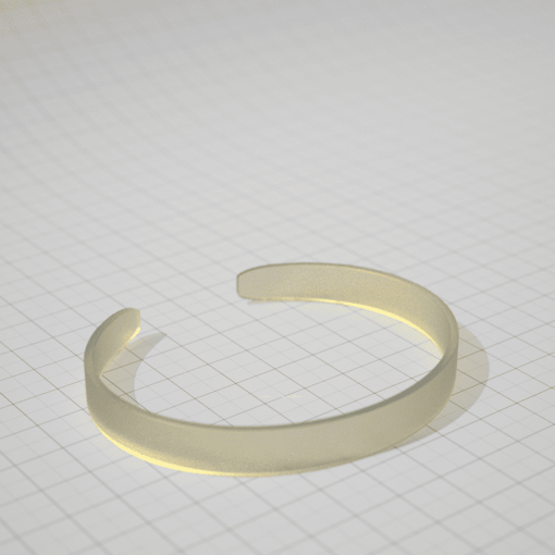 Flat bracelet baking blank - width 10mm (147147)